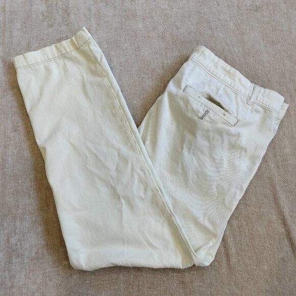 Pilcro and the Letterpress Cream Straight Leg Jeans Size 31 - Picture 3 of 8